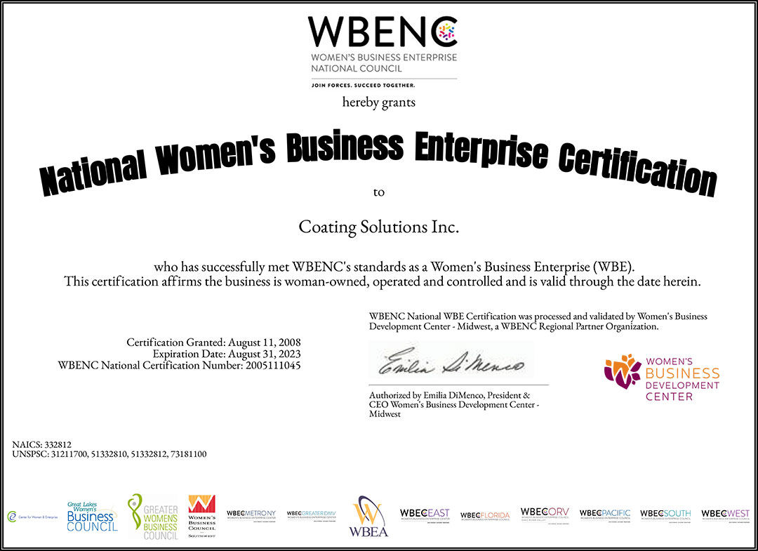 2023 Women's Business Enterprise Certification